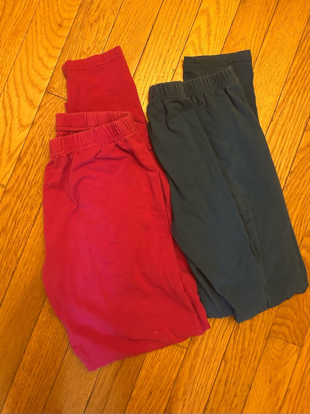 Two Pairs Kidpik Leggings Teal/Magenta Size XXL 16